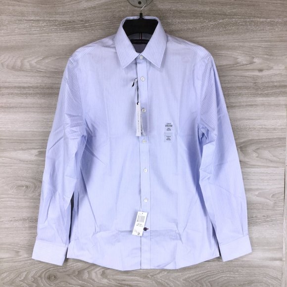 Tommy Hilfiger Other - Tommy Hilfiger Non-iron Blue Stripe Dress Shirt